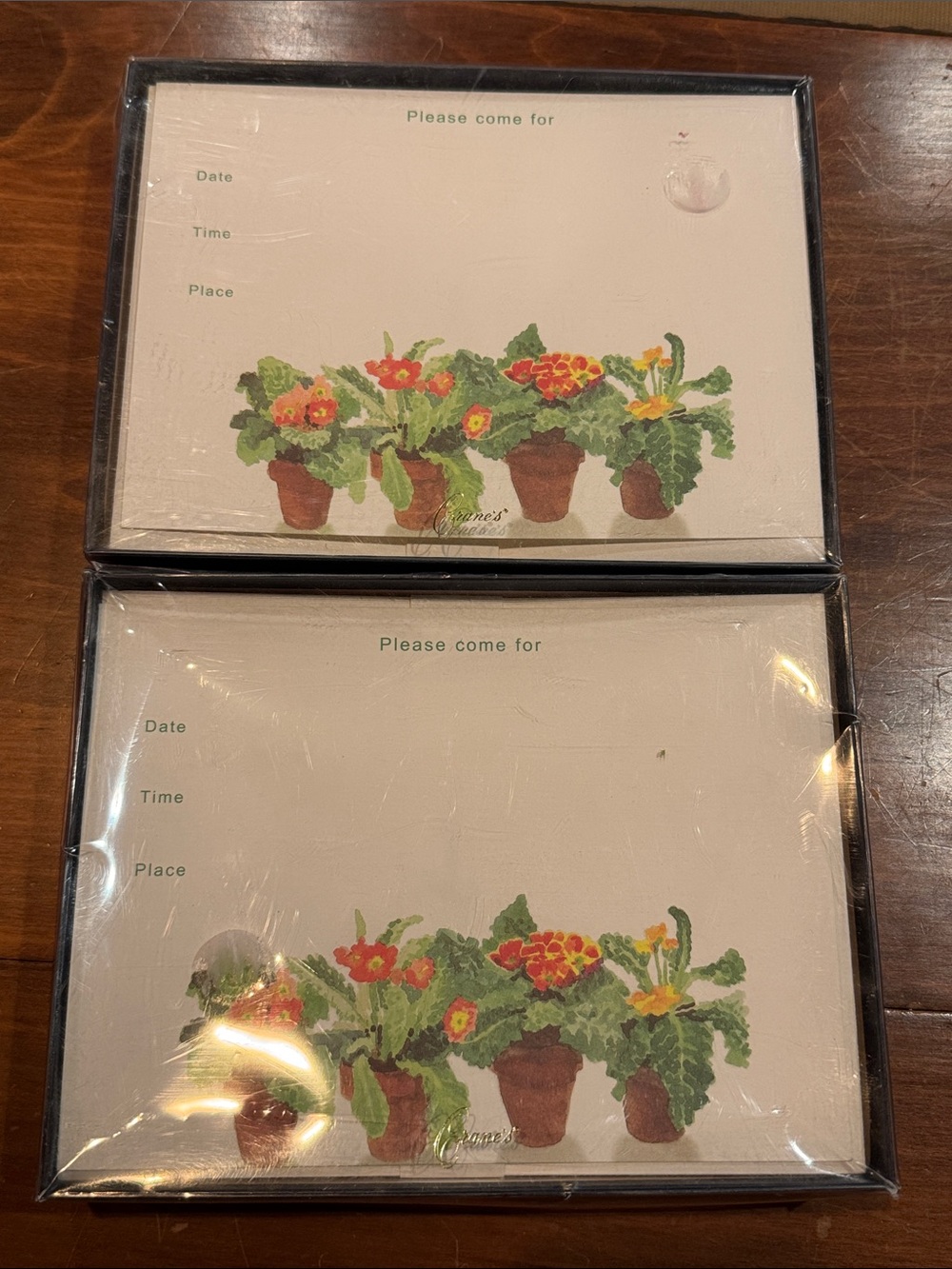NIP Crane’s Casuals 20 Flower Wedding Shower Garden Party Invitation Envelopes